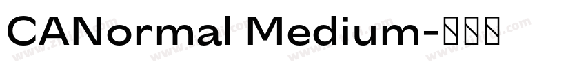 CANormal Medium字体转换